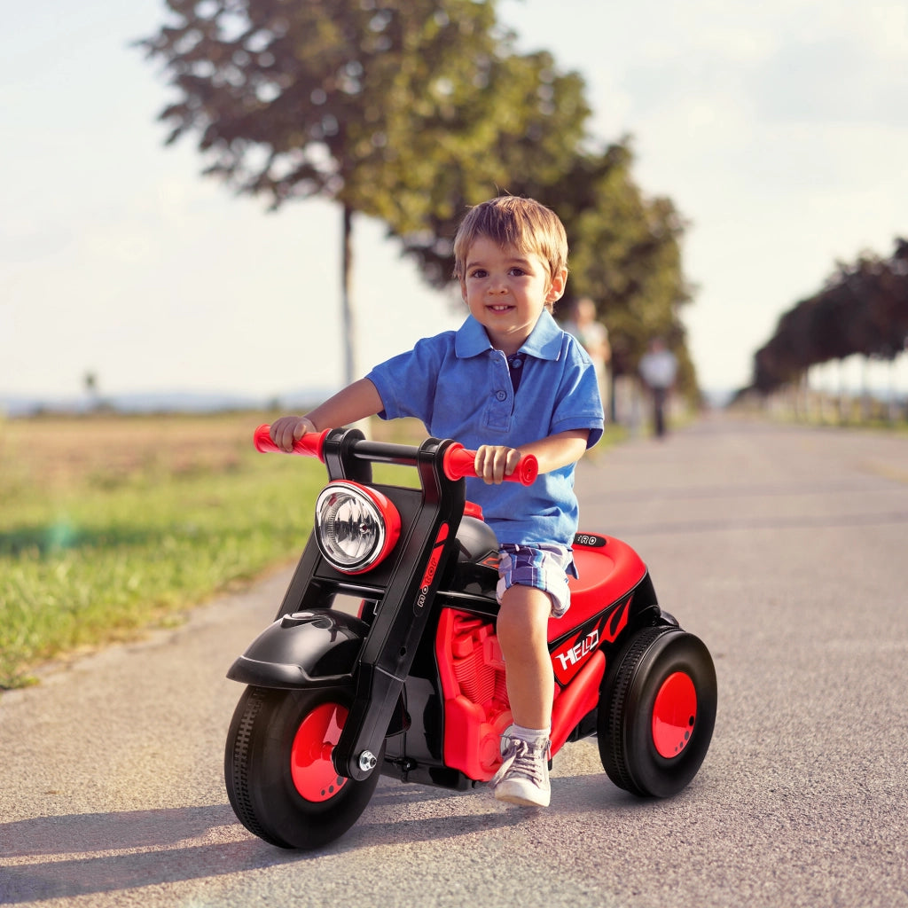 Moto Draisienne per Bambini 2-5 Anni con Musica e Bolle ¨C Zephmum ¨C Nero 80x35.5x42 cm