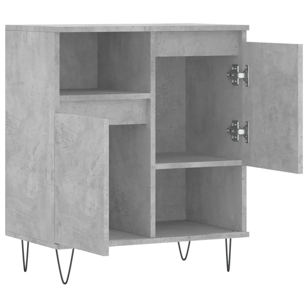 Credenza Grigio Cemento 60x35x70 cm in Legno Multistrato 831192