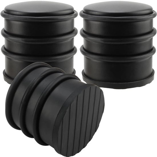 Stoppera Peso Alto - Acciaio Inossidabile - Anelli in Silicone - Dampitura Porta - Dampitatori per Interno - Accessorio di Design per Mobili - Dampitatori Porta