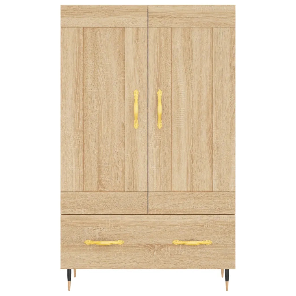 Credenza-Buffet-Armadio da cucina Rovere Sonoma 69,5x31x115 cm in Legno Multistrato 610976