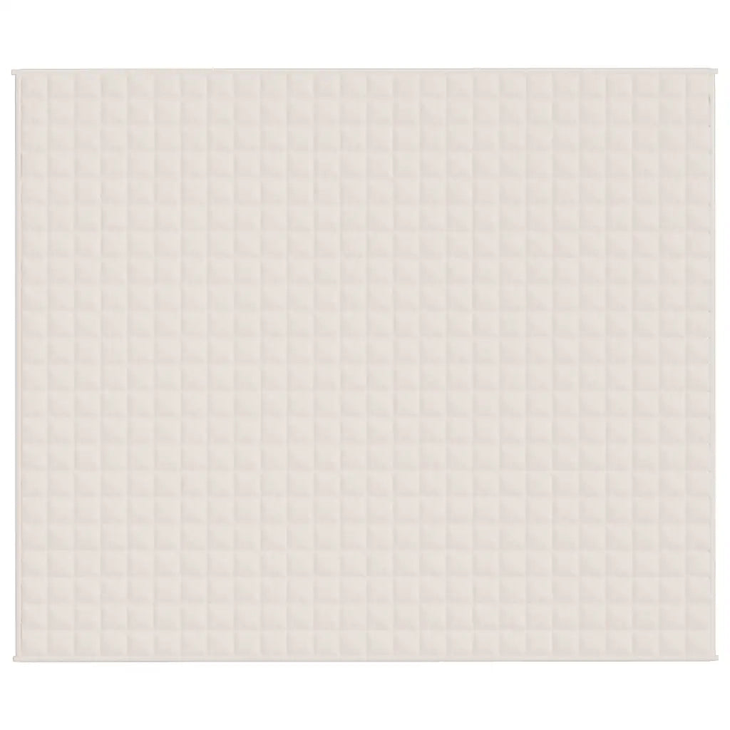 Coperta Ponderata Crema Chiaro 220x260 cm 15 kg Tessuto cod mxl 66977