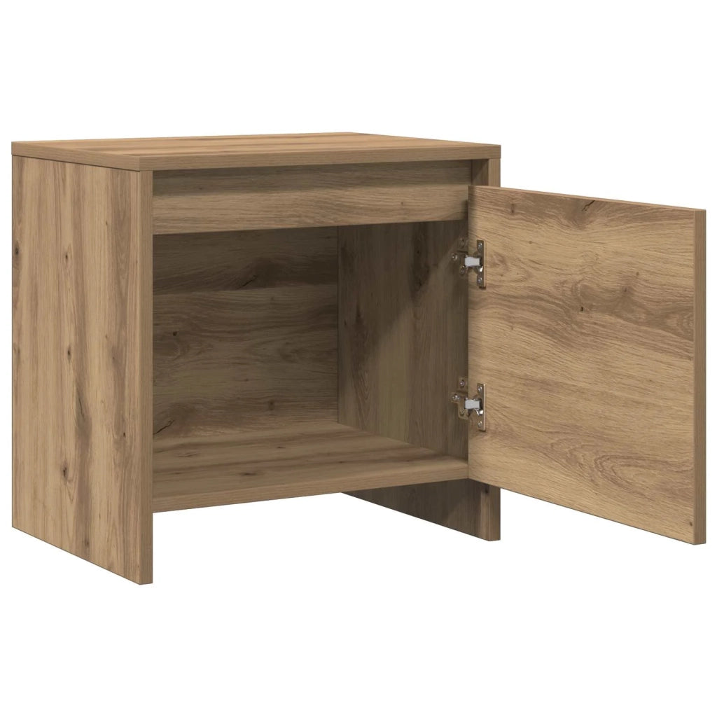Comodino | Armadio da Notte | Mobiletto da notte Rovere artigianale 45 x 34 x 44,5 cm