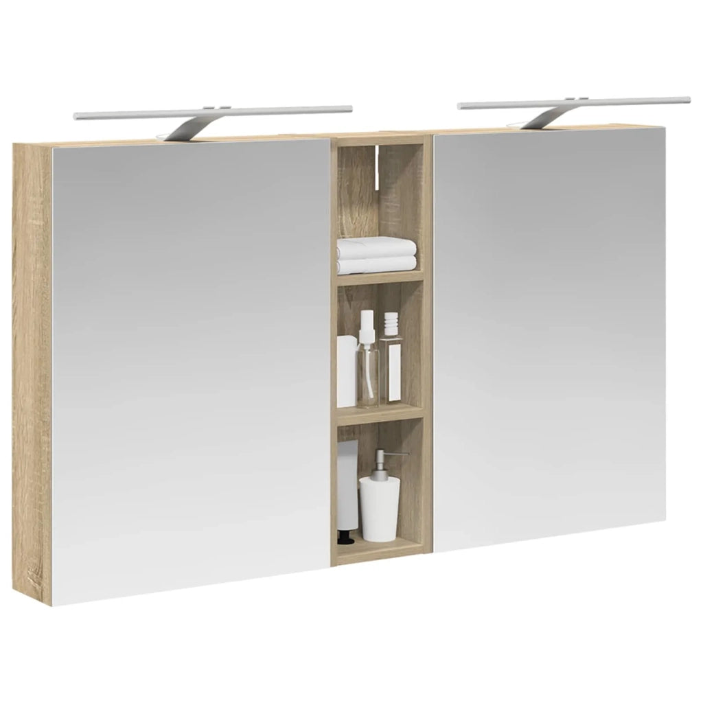 Set di Armadi da Bagno con lo scaffale 3 pcs 120 x 14,5 x 70 cm 3403754