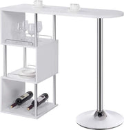 Scatola per il ripostiglio Oxford - Con spazio di stoccaggio - Per interni - Cucina - Piede metallico - Legno - Rettilineo - Bianco - 113x40x105cm