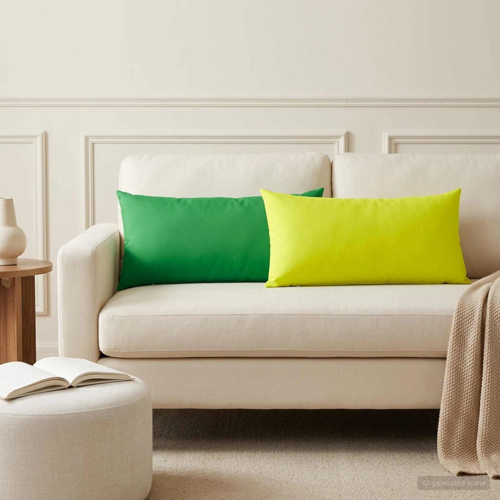 Cuscino con cuscino HEERLEN 2 pz Verde Poliestere 925846