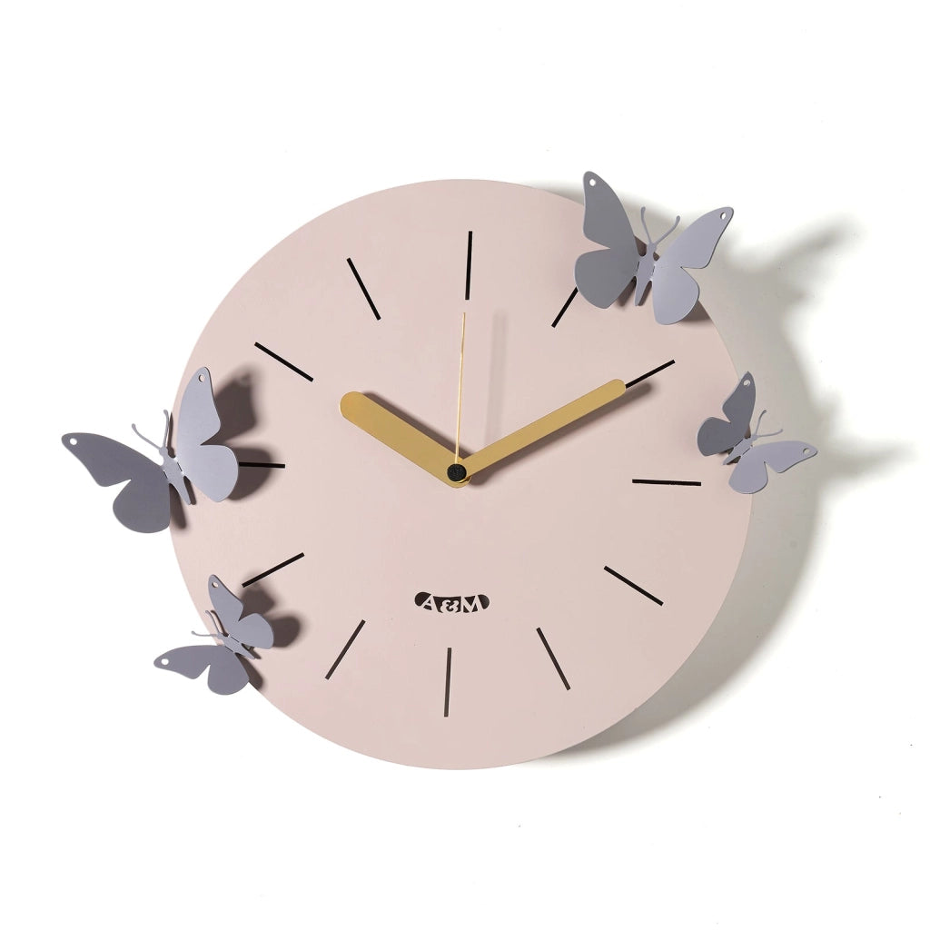 Orologio con farfalle Battito d'Ali Gelso,glicine