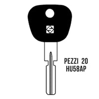 Pezzi 20 chiave grezza silca per auto testa gommata hu58ap per bmw