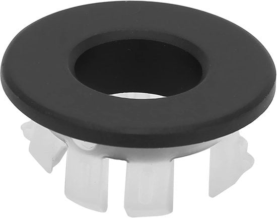 Wastafel Overloop Copertura - Design Moderno - Nero - Anello Decorativo - Adatto per la Casa - Accessorio per la Stanza da Bagno