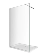 Parete doccia 8 MM Walk in Reversibile Altezza 200 CM 80 regolabile 78-80
