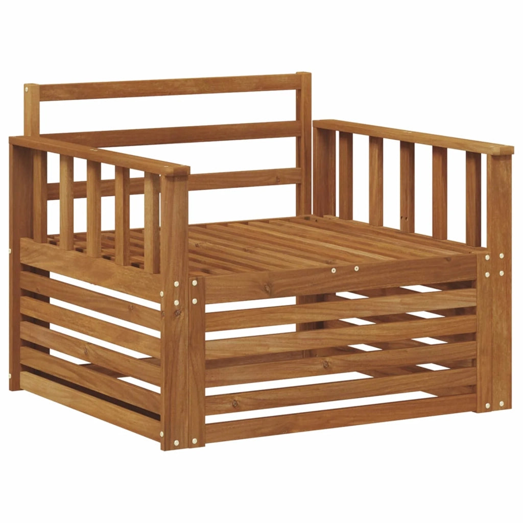 2 Pezzo Divano da esterno-Divano da Giardino-Sofa da giardino Naturale 747216