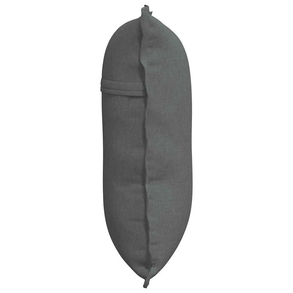 Cuscino per Schiena Grigio scuro 60 x 19 x 50 cm Tessuto