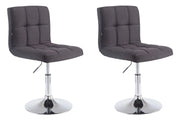 Set 2 Sedie Lounge Palma V2 in tessuto nero