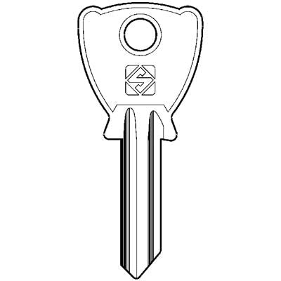 CHIAVE PIATTA BETA BE202 SILCA - OTTONE NICHELATO- 20 pezzi