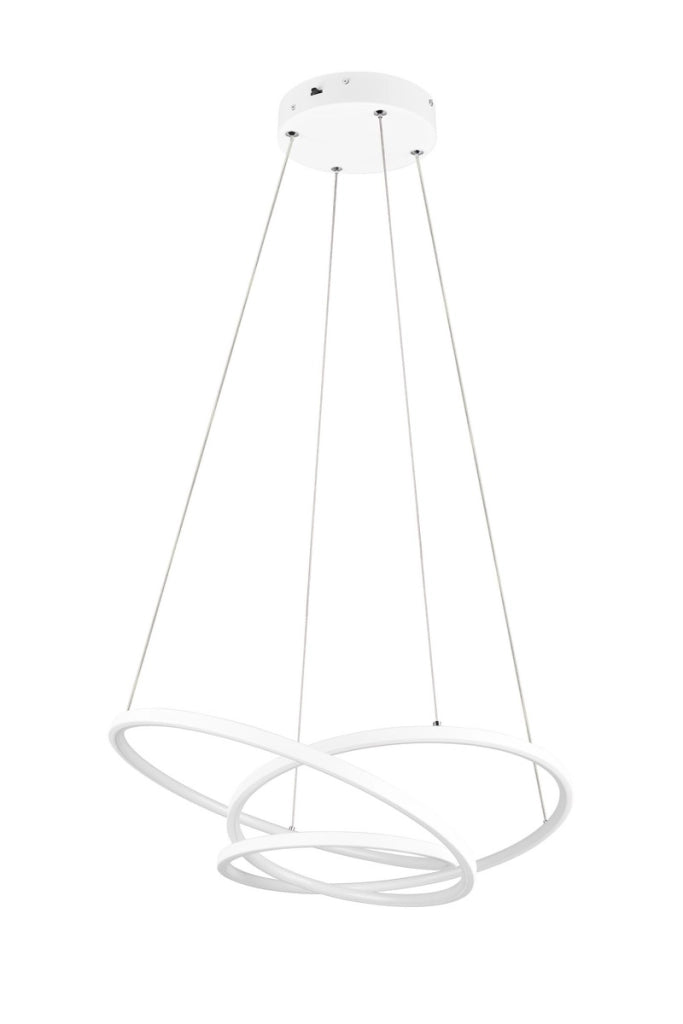 Lampada sospesa moderna Darvin Trio bianca LED 34W CCT