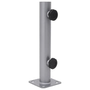Base per ombrellone di design compatta e portatile per patio 9,5 x 9,5 x 30 cm acciaio argentato 02_0056362