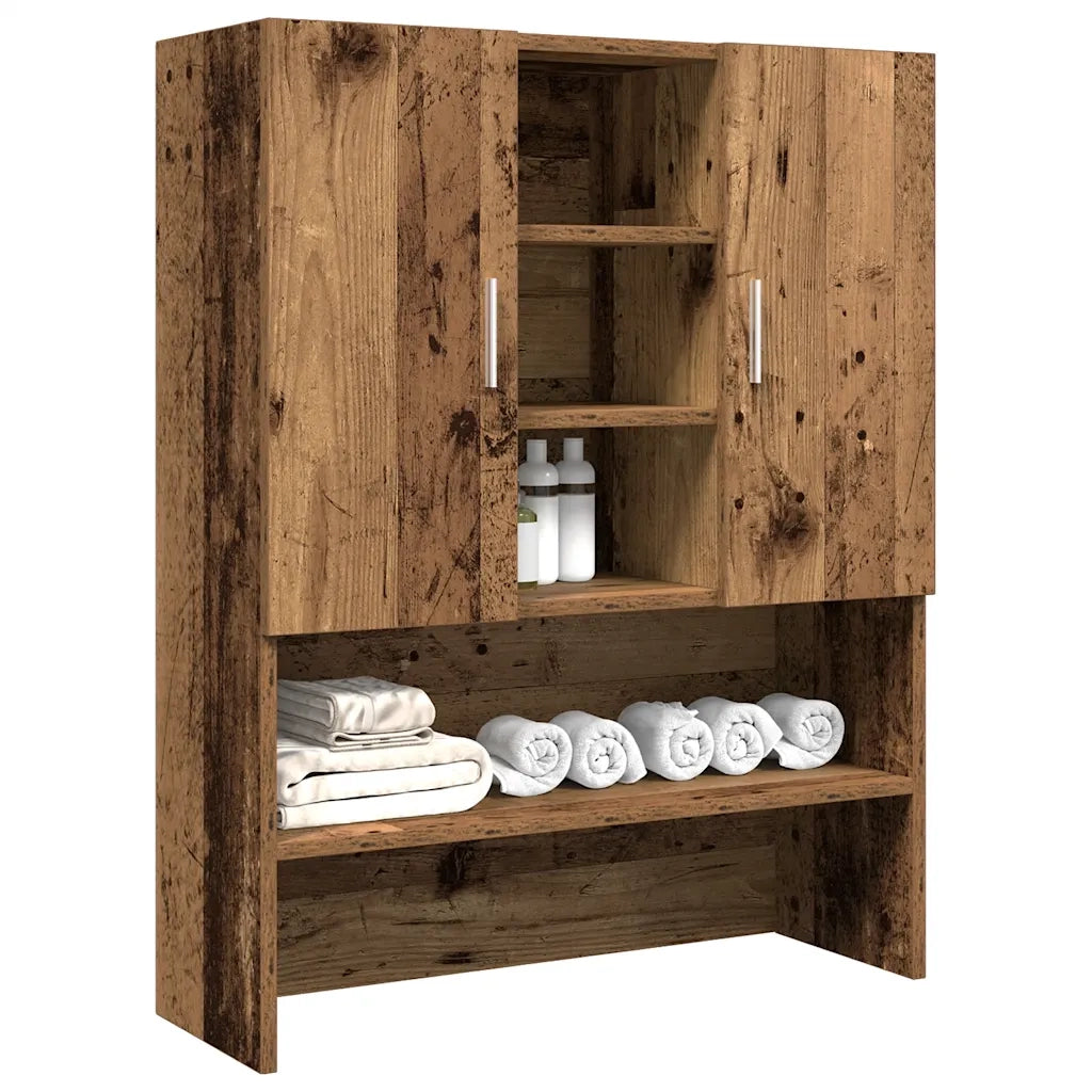 Mobile per Lavatrice Legno Antico 70,5x25,5x90 cm CFW9905985
