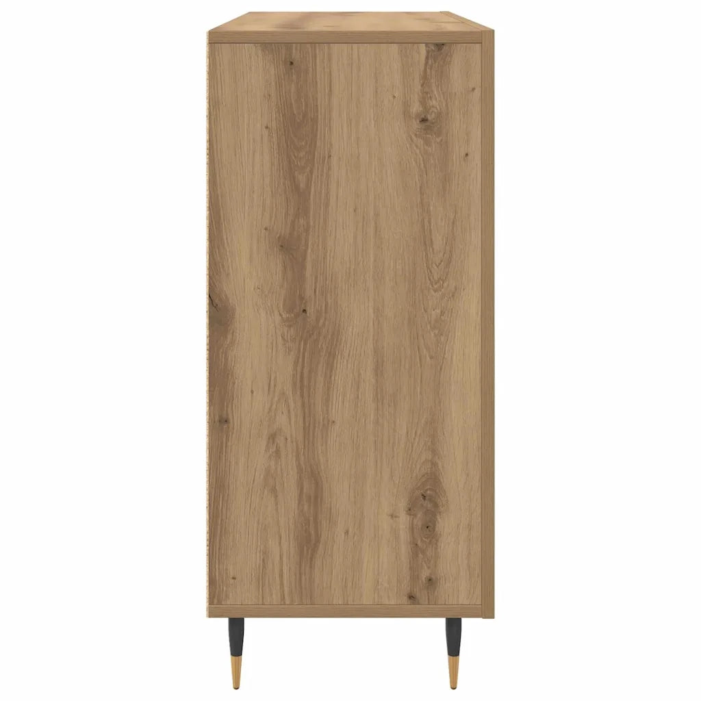 Credenza-Buffet-Armadio da cucina Rovere artigianale 90 x 34 x 80 cm Legno multistrato 528814