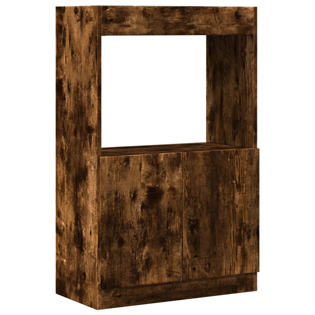 Credenza | Madia | Buffet da pranzo | Armadio da pranzo Rovere Fumo 63x33x100 cm in Truciolato