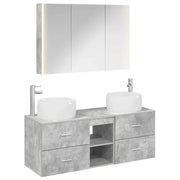 Set di mobili per il bagno 4 pcs Grigio Cemento 3407026