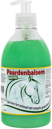 Balsamo per cavalli Extra Potente - Spasmalente Calda - Balsamo Rinfrescante - 500ml - Per Dolore alle Articolazioni e alle Masse Muscolari - Con Eucalipto e Aloe Vera