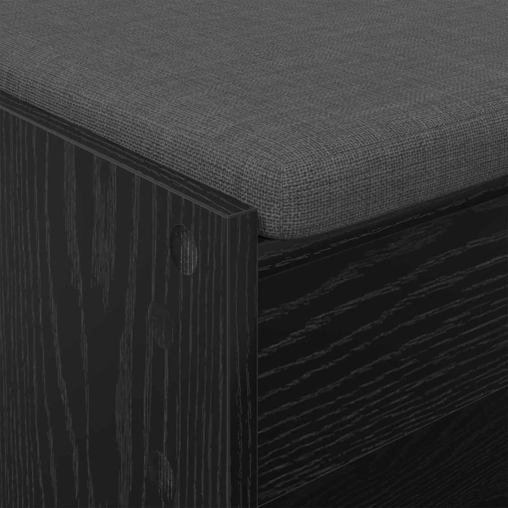 Panca per ingresso Rovere Nero 103 x 38 x 45 cm 891585