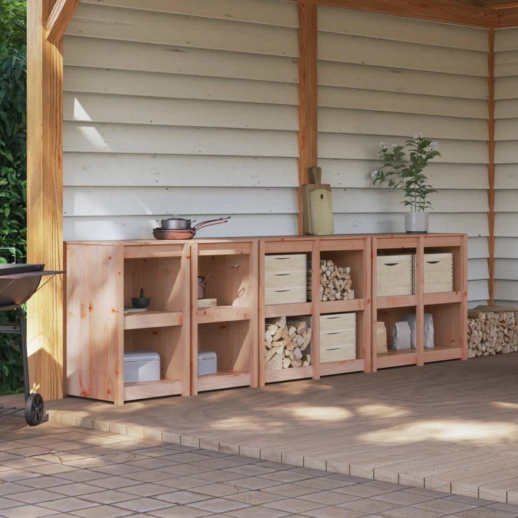 Mobile da cucina da esterno MEPPEL 4 pz Douglas Naturale 3443808