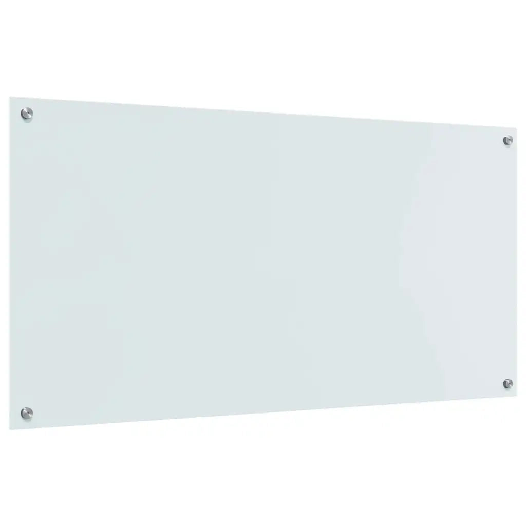 Schienale da cucina 2 pcs Bianco 120 x 60 cm vetro temperato 3415487