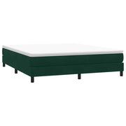 Giroletto a Molle senza Materasso-Struttura Letto Verde Scuro 180x210cm Velluto
