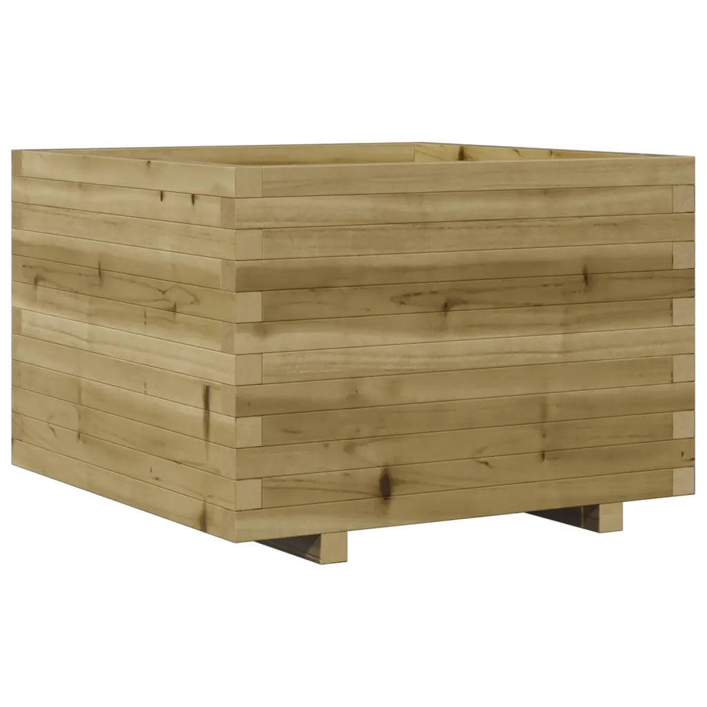 Fioriera da Giardino-Vaso da Esterno 70x70x49,5 cm in Legno di Pino Impregnato