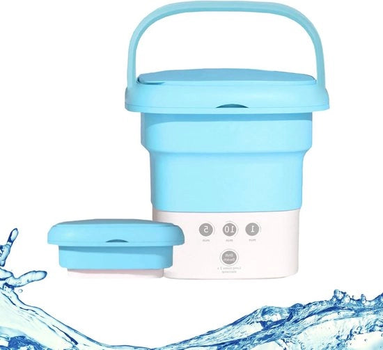 Mini Wasmachine Portatile con Timer - Ideale per Viaggi e Campeggio - Wasmachine Ultrasonica per Intimo, Calze, Frutta, Verdure - Capacità di 45 Litri - Mini Wasmachine Portatile