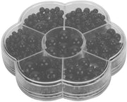 Occhi per Pupazzo in Plastica - Nero - 612 Pezzi - Miscela di Dimensioni - Per Pupazzi e Bamboline