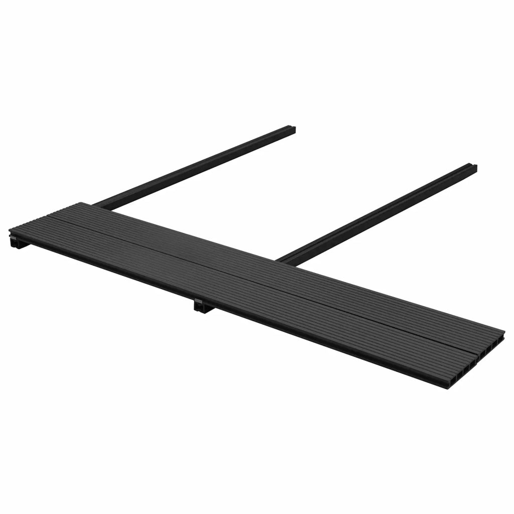 Pavimento da Deck 16 pcs Nero WPC 3444726