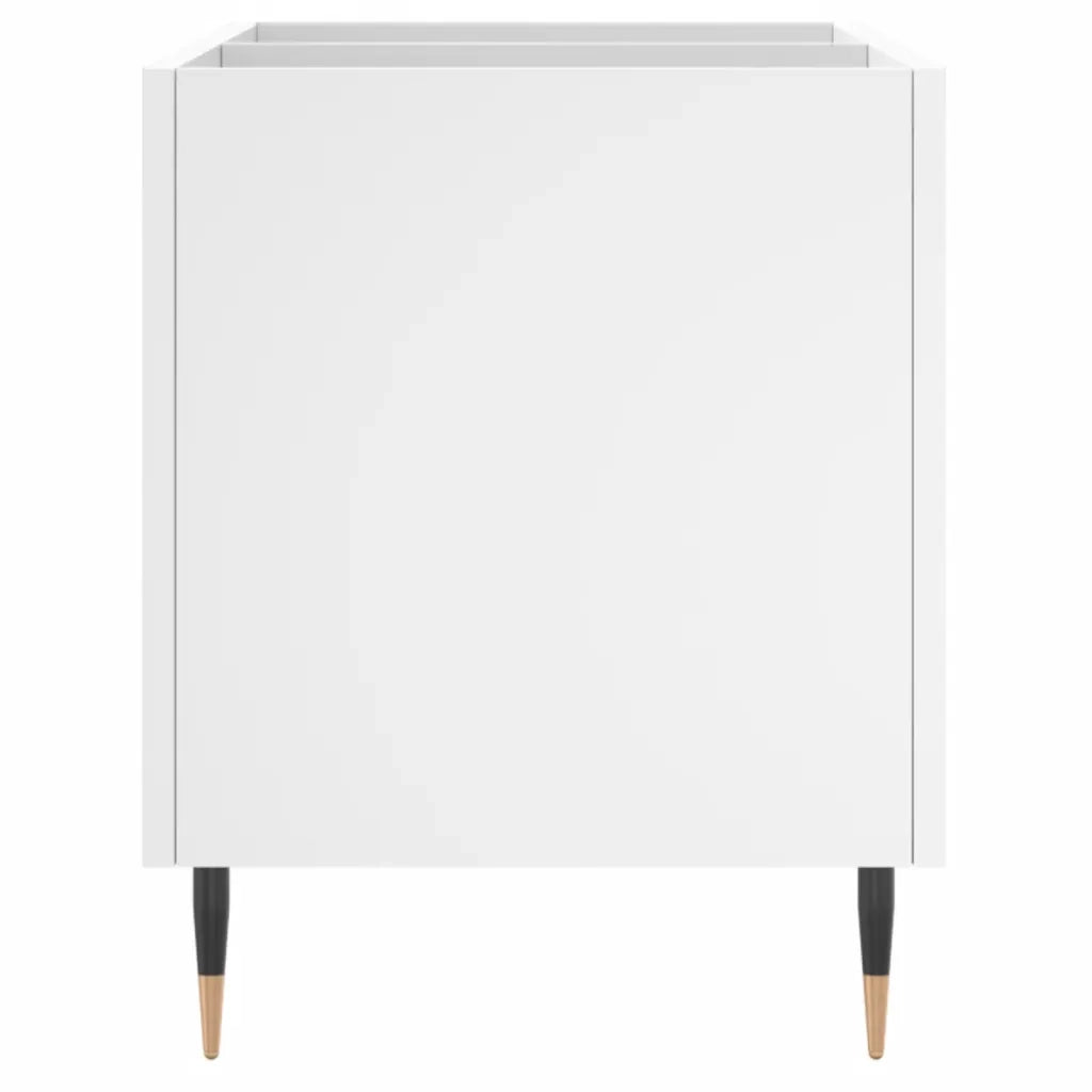 Mobile Porta Dischi Bianco 74,5x38x48 cm in Legno Multistrato