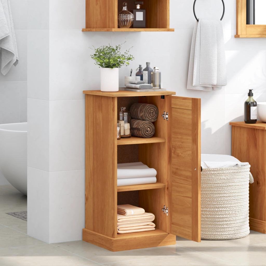 Mobile da bagno "VIGO" 37x34x80 cm Legno massello di pino