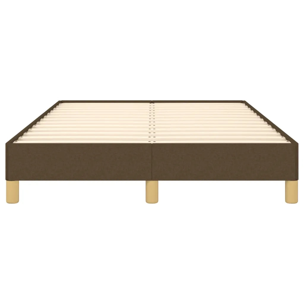 Giroletto senza Materasso Marrone Scuro 80x200 cm in Tessuto