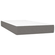 Materasso Molle Insacchettate Rigidit¨¤ Media Grigio Scuro 120x190x20 Tessuto