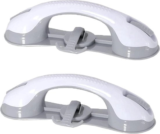 Maniglioni senza fori - maniglioni per anziani - supporto per parete - maniglione per doccia con presa di suzione - maniglione per vasca da bagno per bambini e anziani - nero - grigio maniglione con presa di suzione