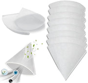 Filtro di Scarico 10 Pezzi - Filtro a Cono - Filtro a Cilindro - Sistema di Ventilazione - Classe di Sicurezza Filtro G4 - Lunghezza 180 mm, Diametro 125 mm - Filtro di Ventilazione