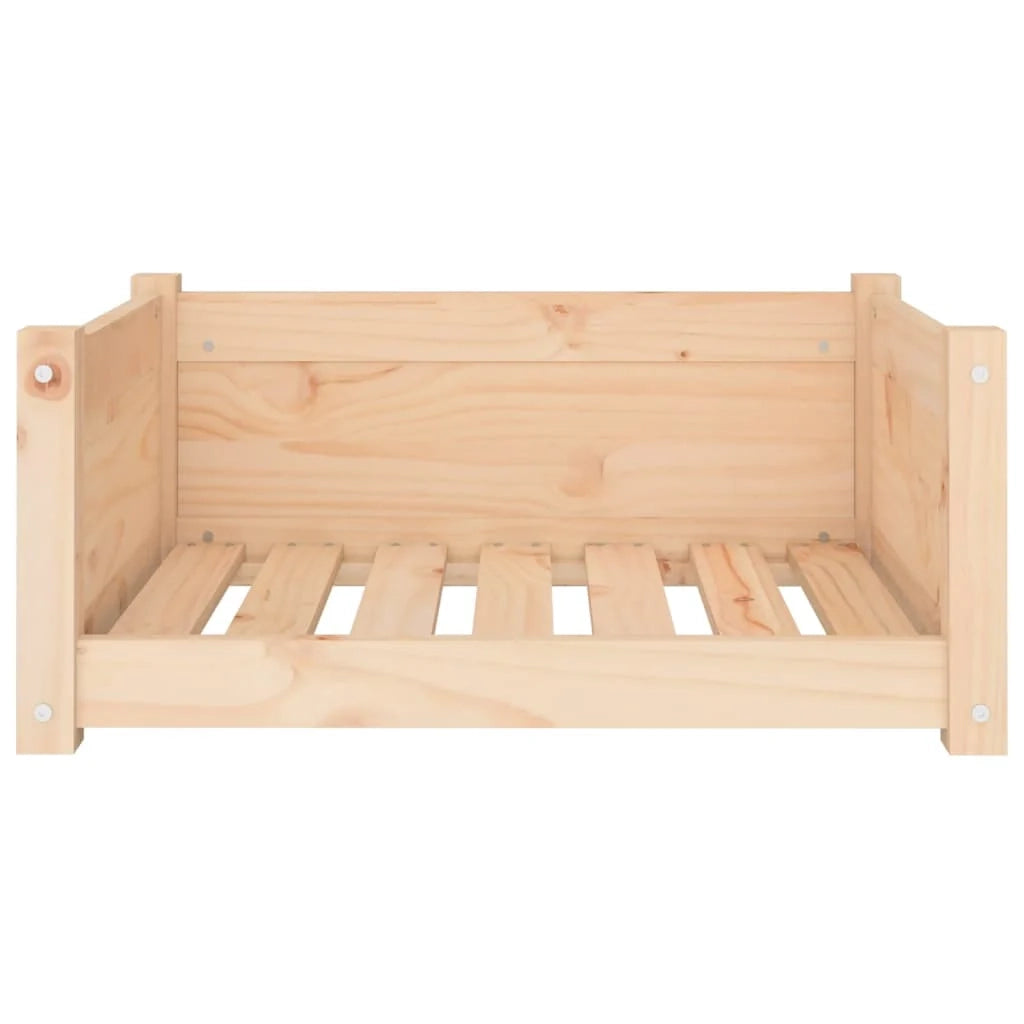Divano a forma di cesto per cani comodo 65,5 x 50,5 x 28 cm in legno massello di pino marrone 02_0042759