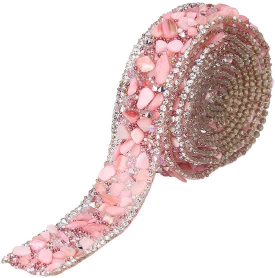 Decorazione con Lint a Cristalli 2 cm di Diametro - 2 m di Lunghezza