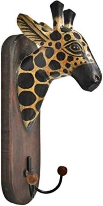 Hakenlijst giraffa in legno, 2 ganci