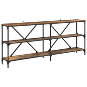 Tavolo Consolle | Tavolo d'Ingresso con lo scaffale Legno vecchio 180 x 30 x 75 cm