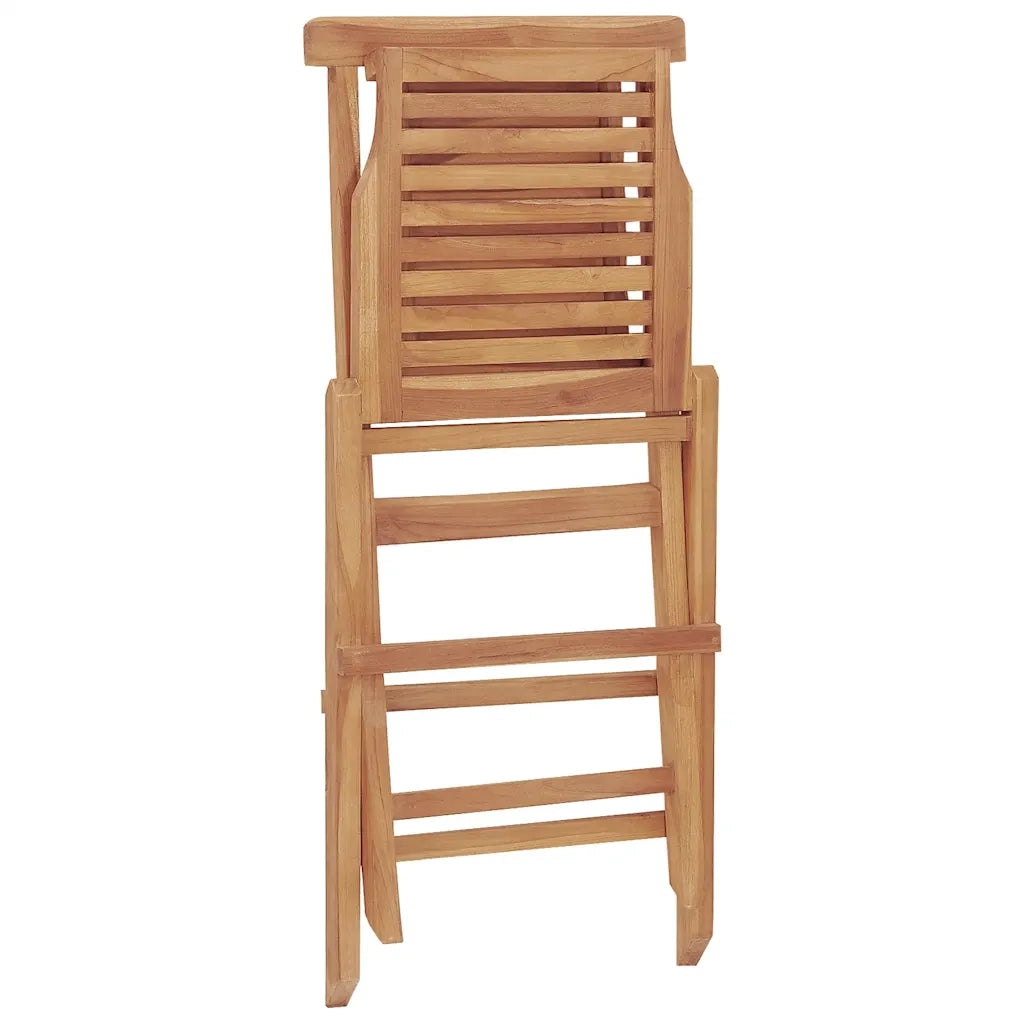 Sedie da Giardino Pieghevole 2pz 47x63x90cm Legno Massello Teak 362755