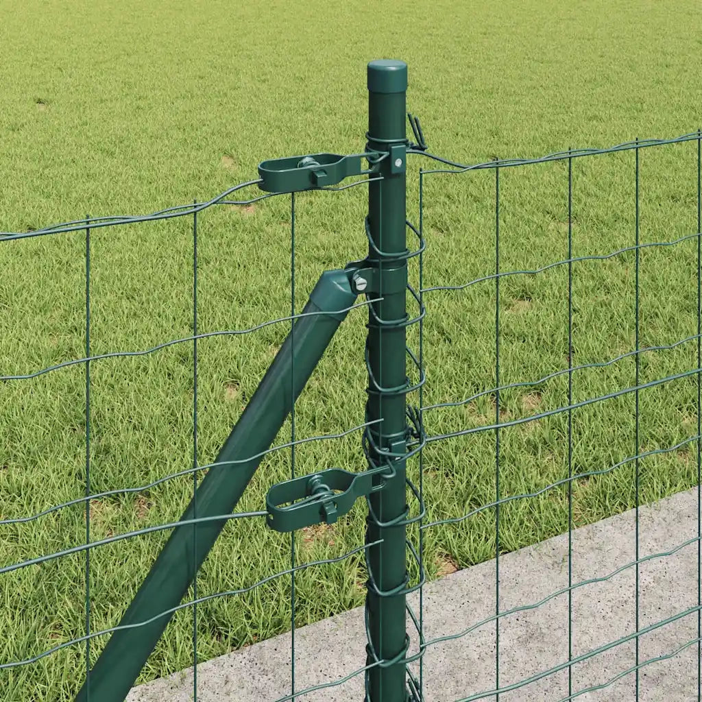 Recinzione con Posto Verde 0,6 x 25 m Acciaio e PVC