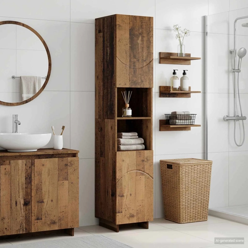 Mobile da bagno Legno antico 36.5 x 38 x 180 cm 8011601