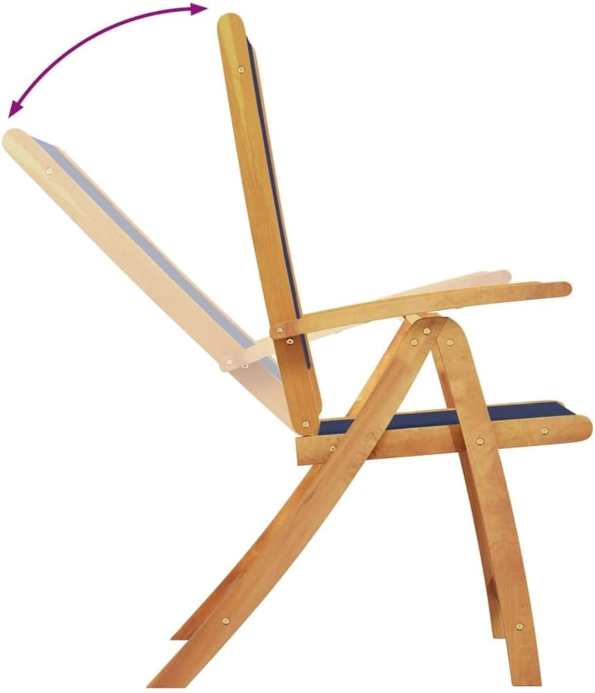 Set da pranzo da giardino 5 pezzi in legno massello di acacia e textilene, set tavolo e sedie da giardino, tavolo terrazza esterna e sedie, set terrazza, mobili da giardino esterno - 3279308