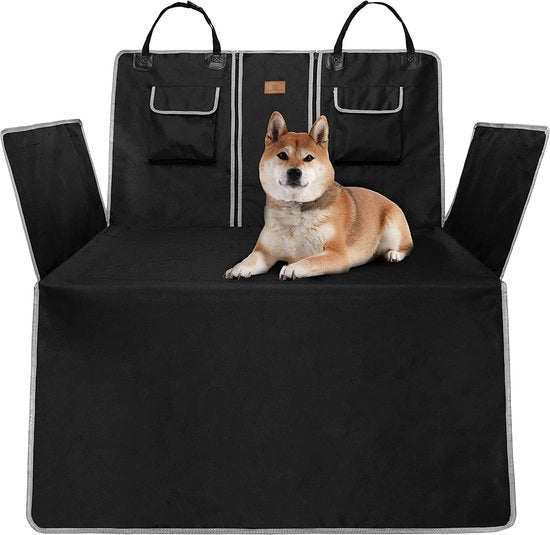 Copertura del bagagliaio per cani - Protezione impermeabile del bagagliaio - Copertura del bagagliaio per cani resistente ai graffi con apertura con supporto per braccio e 2 tasche di stoccaggio - Coperture del bagagliaio - 59 x 127 x 100 cm