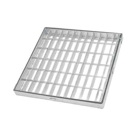 GRIGLIA CON TELAIO QUADRATA 60x60 cm - Pedonale