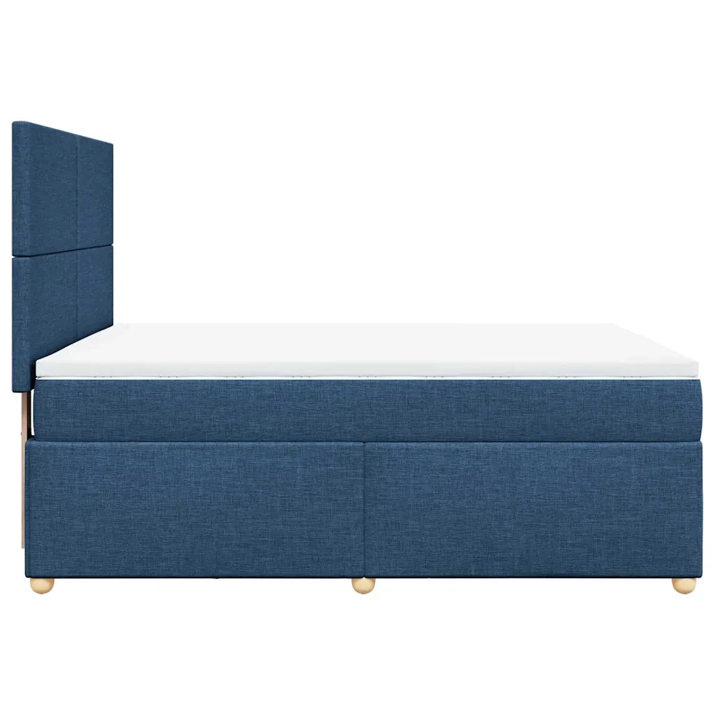 Giroletto a Molle con Materasso Blu 140x190 cm in Tessuto 3293574