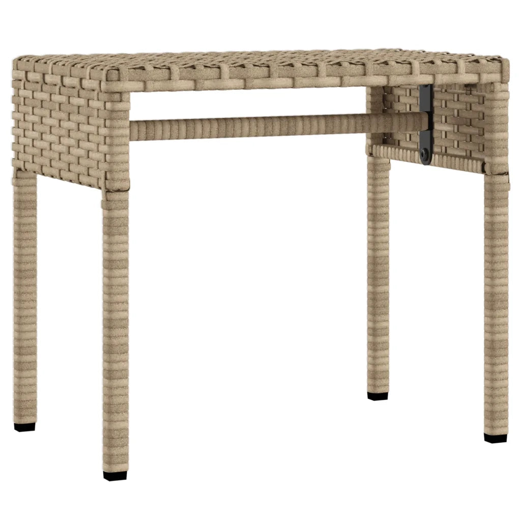 Lettini Prendisole 2 pz con Baldacchino e Tavolino Polyrattan 3261573